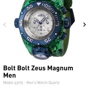 Invicta Silver Bolt Zeus Men's Watch